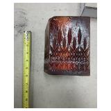 Sascha Brastoff amber risen candle holder