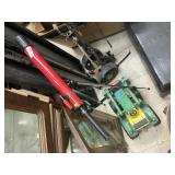 Telescope and kids tractor