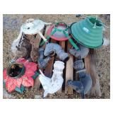 Horse head toppers, stands and other