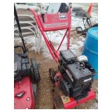 Rototiller turns over has compression