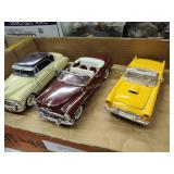 3 die cast model cars