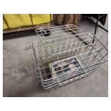2 wire baskets and rack