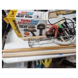 Heat gun, rollers, hose and other
