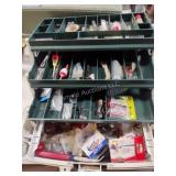 Tackle box with contents