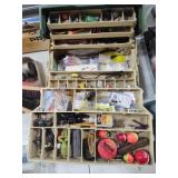 Tackle box with contents