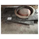 Concrete stamps and form