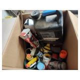 Chain oil and assorted items