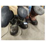 2 pairs boots sz 9