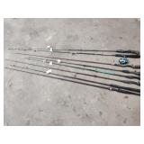 8 fishing poles