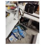 Trolling motor, net, seat base, life jacket, other