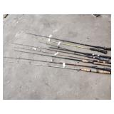 8 fishing poles