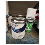 Lacquer and 2 qts white paint