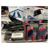 Video Adapters, screen cleaner, crimp tools