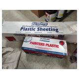 2 rolls plastic sheeting