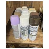 Assorted paints, 14 cans