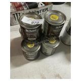 6 cans assorted stain