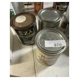 3 cans assorted stain