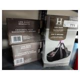 Log tote and 2 boxes log rack brackets