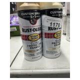 Rustoleum paint, 2 colors, 4 cans