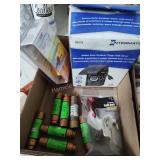 Timer, heater outlet, fuses