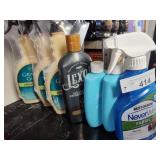 Grout cleaner, silver polish, fabric spray and