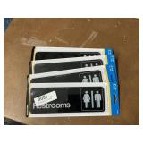 Restroom signs