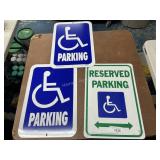 3 handicap signs