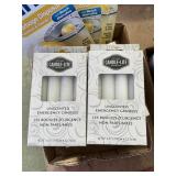 Emergency candles and garbage disposal freshener