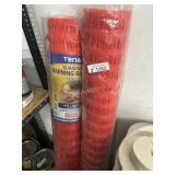 2 100 foot plastic fence
