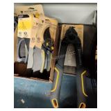 Lopper, 2 pruners and 2 snips