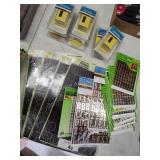 Stick on numbers and stencils