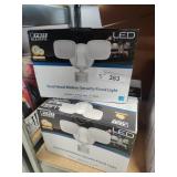 3 LED motion security flood lights