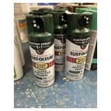 Dark hunter green paint, 8 cans