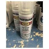Crystal clear enamel, 9 cans