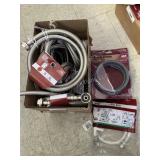 Faucet hoses and washing machine connectors