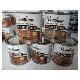 Varathane wood stain (5) 1/2pts