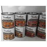 Varathane wood stain (8) 1/2pts