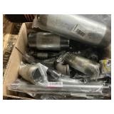 Assorted galvanized and black pipe