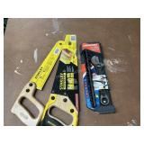 Crescent wrench set and saws