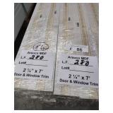 Arauco MDF door and window trim 560LF