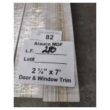 Arauco MDF door and window trim 280LF