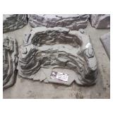 Dekorra plastic fountain rock