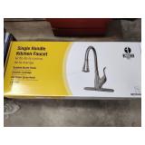 Wasserman single handle faucet brushed nickel