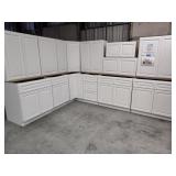 Newport White 14 pc kitchen cabinet set