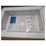Elkay 30in fireclay farmhouse sink white