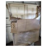 Pine double interior door 60x82