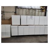 Nobilia Alpine White 13 pc kitchen cabinet set