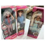 3 Assorted Barbie Dolls