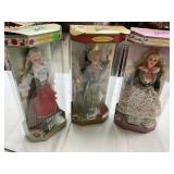 3 International Barbie Dolls