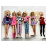6 Assorted Dolls - Barbie & Other